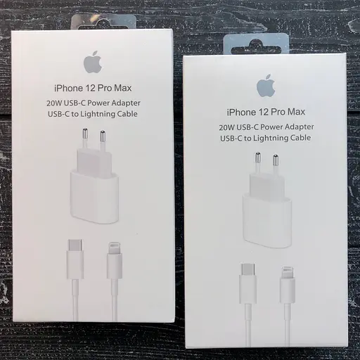 Мережевий зарядний пристрій 2-в-1 Apple Power-Delivery Adapter (+ PD кабель) 1*PDout 20W PD2.0 BarCode/Original Box - фото 2