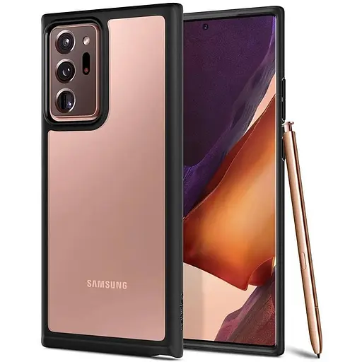 Оригинальный противоударный чехол Spigen Ultra Hybrid для Samsung Galaxy Note 20 Ultra (6.9") Black (ACS01394) - фото 2