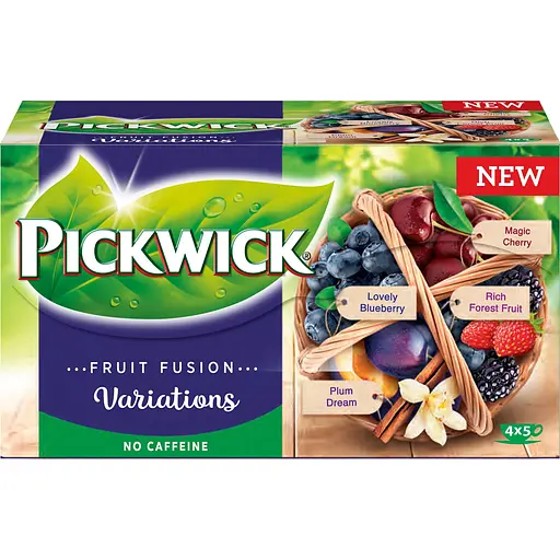 Фруктово-трав'яний чай асорті Pickwick Fruit fusion 37.5 г (20 шт. х 1.8 г)