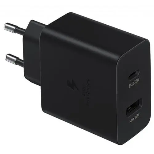 Зарядний пристрій Samsung 35W PD Power Adapter Duo Black (EP-TA220NBEGRU) - фото 2