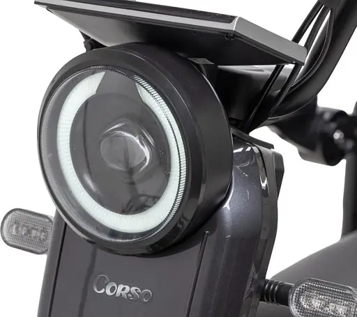 Электроскутер Трехколесный Corso "SiG-8 PRO" (1200W, 72V,28Ah) Синий - фото 7