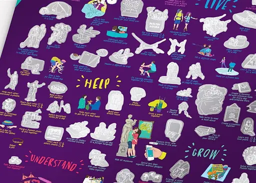 Скретч постер 1DEA.me #100 Bucketlist Для Влюбленных LOVE edition (англ.) (13018) - фото 5