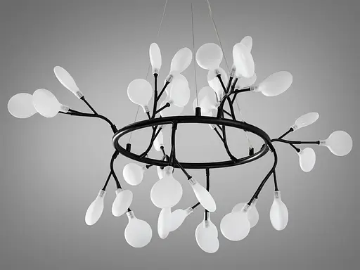 Новинка, люстра "Светлячок" на тросах подвесах для кухни, 36 ламп - фото 1