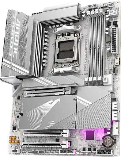 Материнская плата Gigabyte X870 Aorus Elite Wi-Fi 7 Ice Socket AM5 (X870 A ELITE WF7 ICE) Б/У - фото 2