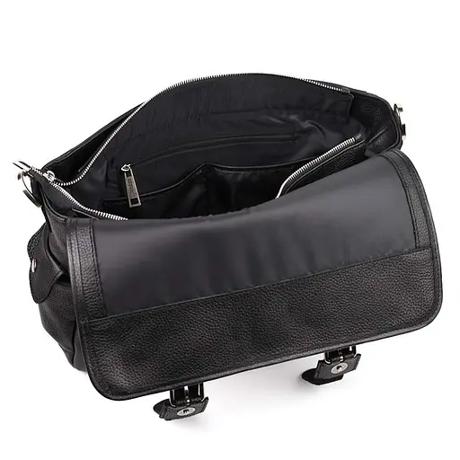 Кожаная мужская сумка через плечо TARWA 27х39х12 см sum0025373 - фото 10