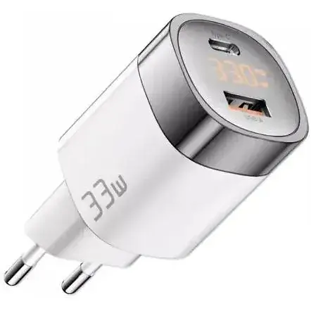 Зарядное устройство для Essager EU 33W GaN USB 1U+1C с экраном (JT-P18) - фото 1