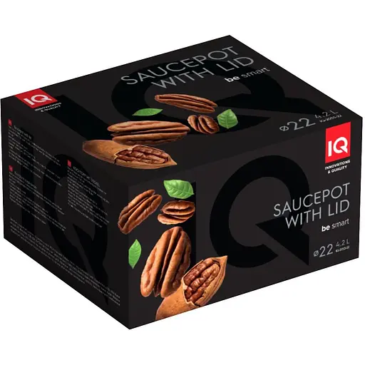 Каструля IQ Be Smart з кришкою 22 см 4.2 л (IQ-2053-22) - фото 7