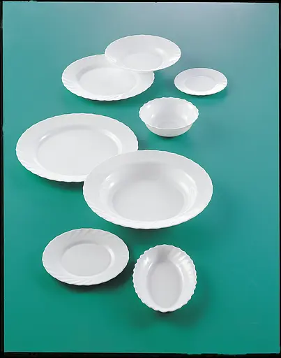 Тарелка Luminarc TRIANON овальная 22 см белая стеклокерамика (H4126) - фото 2