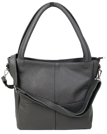 Женская кожаная сумка на двух ручках Borsacomoda 29х28х10 см sum0026801 - фото 4