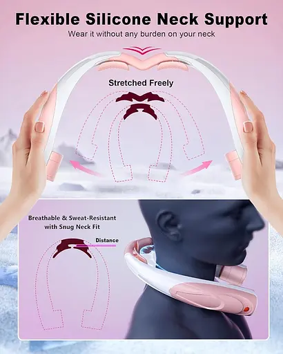 Шейный вентилятор 6 скоростей AI 6000 мАч USB-C - фото 5