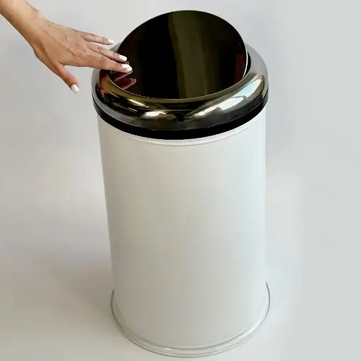 Ведро для мусора Maxiflow 45 л с крышкой Белый 4513.0000B.101.45  - фото 4