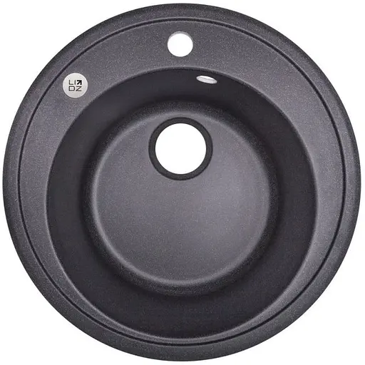 Кухонная мойка Lidz D510/200 BLA-03 (LIDZBLA03D510200) - фото 1