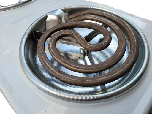 Плита двоконфоркова електрична кухонна Електрон ЕПЧ-2-2,0 настільна переносна електроплита спіральна - фото 2