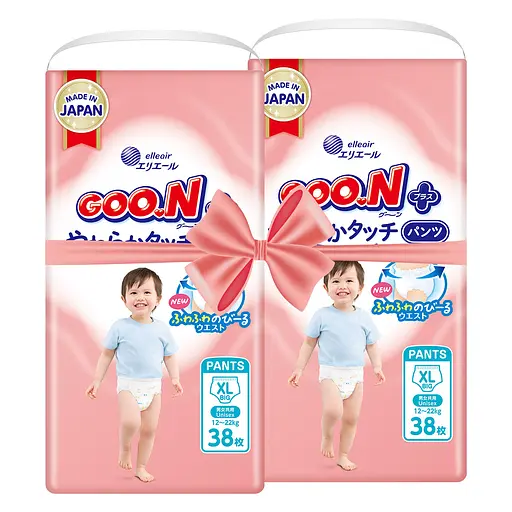 Трусики-подгузники GOO.N Plus для детей 12-20 кг XL 76 шт.