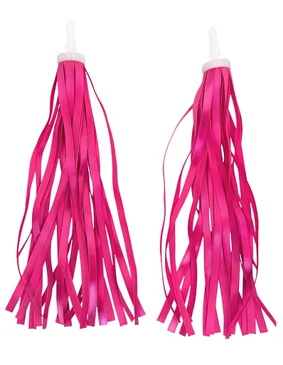 Ленты в руль детского велосипеда / самоката атласные однотонные малиновый (G00019652)