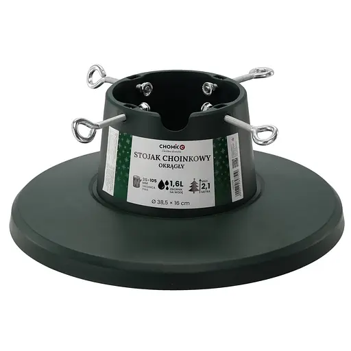 Подставка для елки Chomik для ствола 3.5-10.5 см пластиковая зеленая 38.5 х 16 см (FES7519)