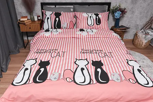 Пододеяльник Moon&Star Бязь Gold Люкс Cat Полуторный Евро 160x220 см - фото 2