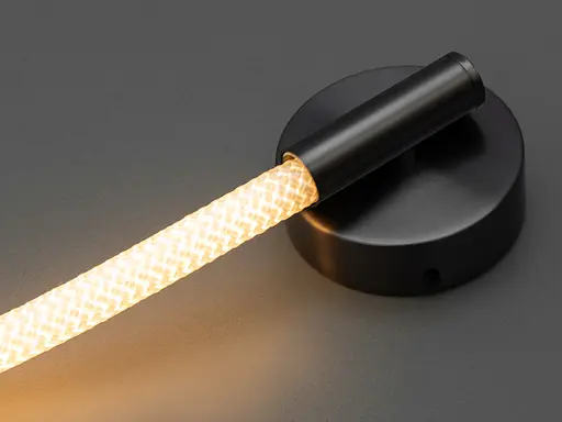 Современный, оригинальный светодиодный светильник шланг, 10Вт, цвет-черный - фото 3