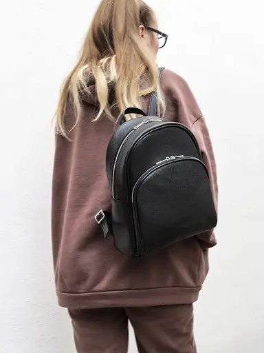 Женский кожаный рюкзак Newery 26х32х13 см sum0023156 - фото 2