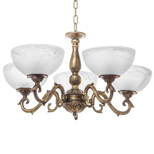 Люстра подвесная Brille классическая E27 60W BZ (BKL-493S/5) - фото 3