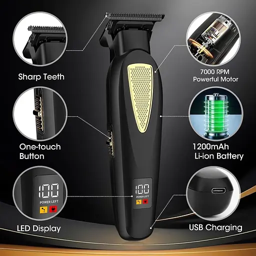 Профессиональный набор для стрижки волос Zesuti Wireless Barber Clipper - фото 3