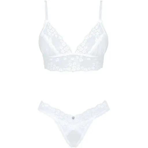 Эротический комплект Obsessive Heavenlly 2-pcs set XS/S, бюстгальтер и танга - фото 3