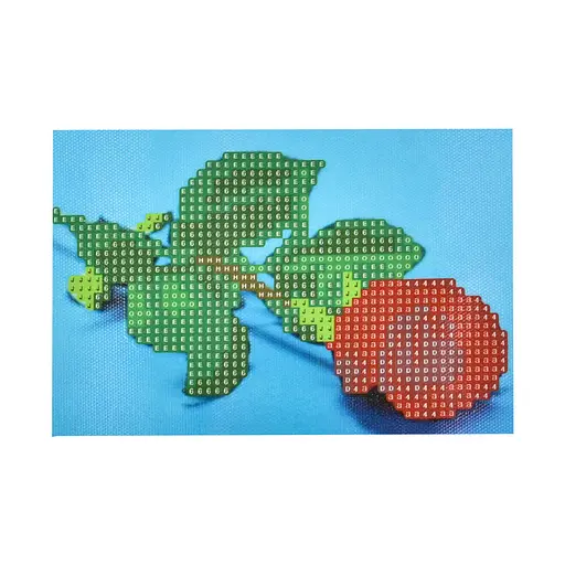 Алмазна мозаїка Strateg ПРЕМІУМ Троянда в блакитний ніжності без підрамника розміром 10х15 см (YAB14429) - фото 1