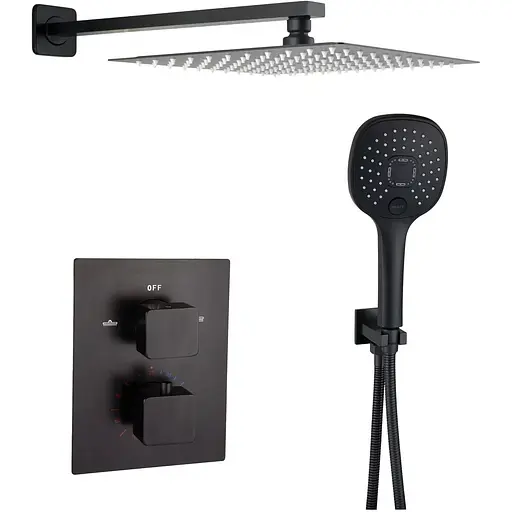 Душова система Globus Lux Smart GLM-405-BB-TT, Чорний матовий - фото 1