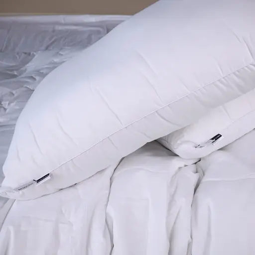 Літній постільний комплект MirSon Line Satin Light Pro Snow White з евкаліптовим волокном Односпальний (2200010981964) - фото 7