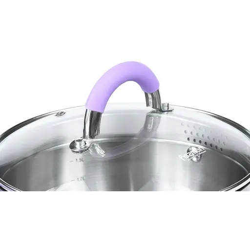 Каструля Fissman Annette зі скляною кришкою 2 л (5480) - фото 4