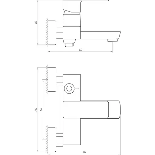 Смеситель для ванны DOMINO MALIBU DMM-102N - фото 4