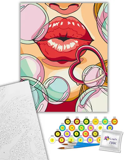 Картина за номерами "Солодкий поцілунок" 16509-AC 40х50 см - фото 2