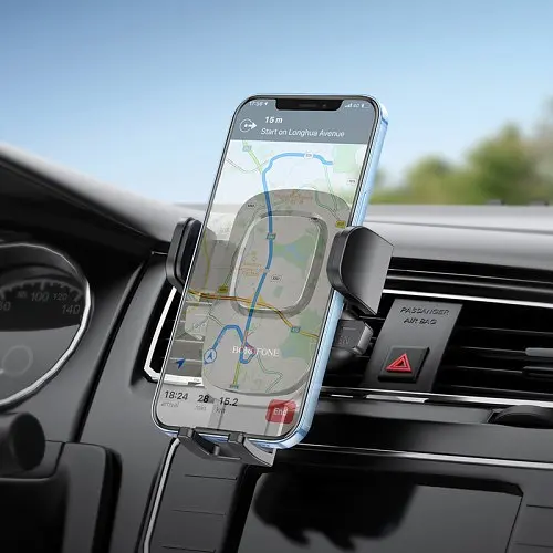 Автодержатель Borofone BH69 air outlet черный - фото 2