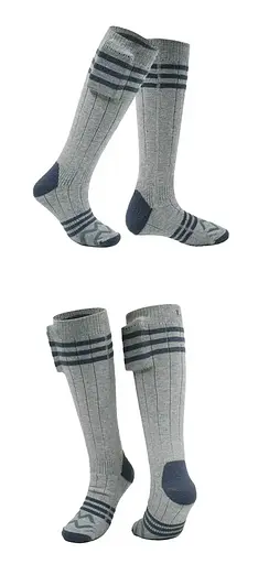 Носки с подогревом ZBHSWZ06 с блоком питания 4000mAh 38-44р. (Серые) - фото 7