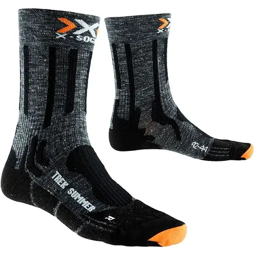 Шкарпетки X-Socks Trekking Summer 35-38 Чорний/Сірий (1068-X100079 35-38 G035)