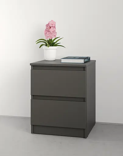 Приліжкова тумба MebelStar Нео 40x43x53 см Антрацит (MBS-1186) - фото 2