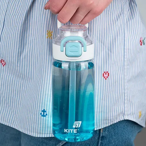 Пляшечка для води Kite 600 мл блакитна (K25-1212-2) - фото 6