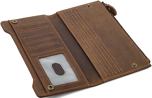 Чоловічий шкіряний гаманець Vintage 9.5х19.5 см acs0015721 - фото 3