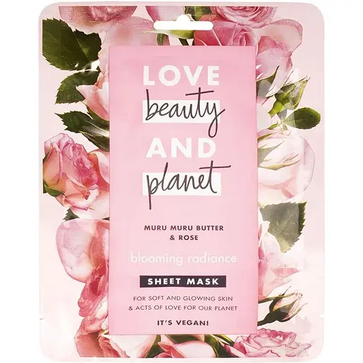 Тканевая маска Love Beauty And Planet Цветущий вид мягкость и сияние кожи 21 мл 1 шт. 