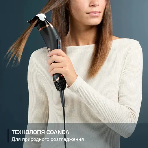 Фен Rowenta Ultimate Experience Air Motion, 1300Вт, 3 режима, насадка-расческа, кейс для хранения, ионизация, холодный обдув, черный - фото 6