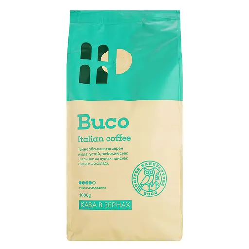 Кофе в зернах Buco Italian coffee 1 кг (918359) - фото 3