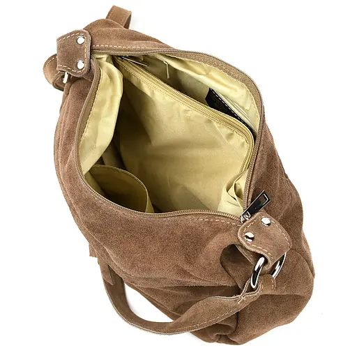 Замшевая сумка мессенджер Firenze 28х21х12 см sum0028634 - фото 5