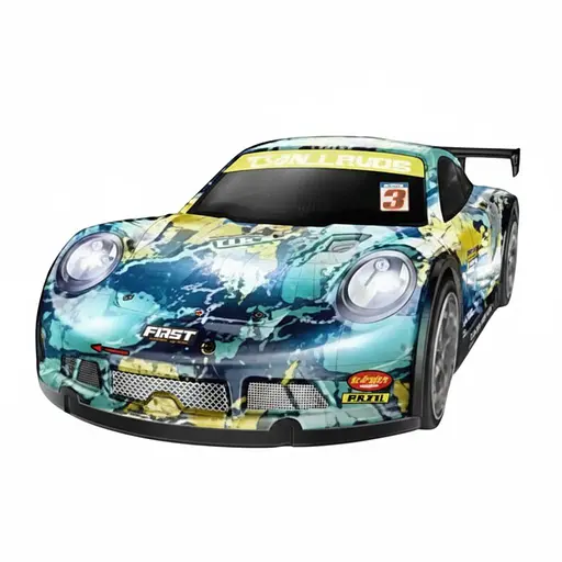 Машина на радиоуправлении LH-C 079-01, с подсветкой, аккумулятор 3.7V, противоударный корпус, пульт 2.4GHz, Зеленая