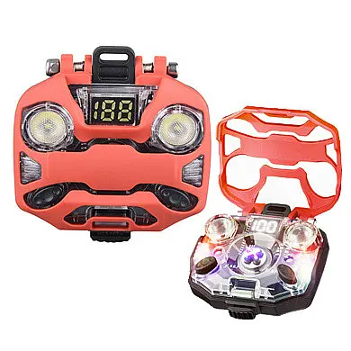 Фонарь зажигалка Multifunctional D72-1 + BOX LCD TypeC (3 + 3 + 1 режимы)