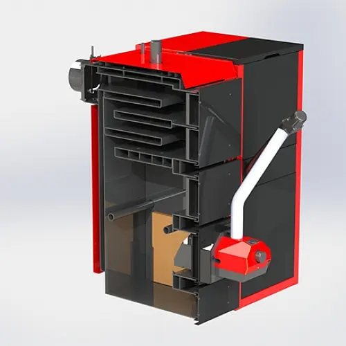 Твердотопливный котел Kraft серия F 75 с горелкой Oxi (Украина) - фото 3