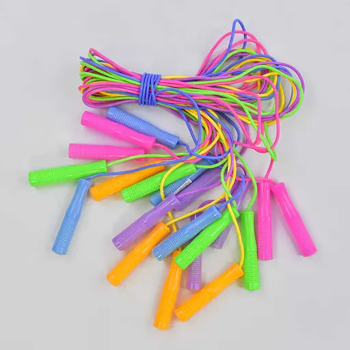 Скакалка С 34147 цветная, длина 250см, толщина 4,1мм (6900067341471) Салатовый - фото 2