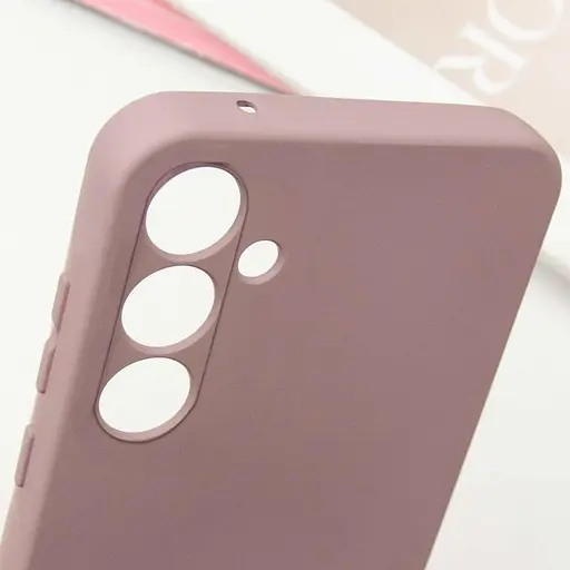 Чохол TPU GETMAN Liquid Silk Full Camera для Samsung Galaxy S23 Рожевий / Pink Sand - фото 5