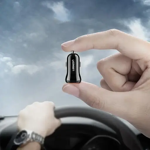 Автомобильное зарядное устройство - адаптер питания UGREEN ED018 2 выхода U+U 24 W (50875) черный - фото 6