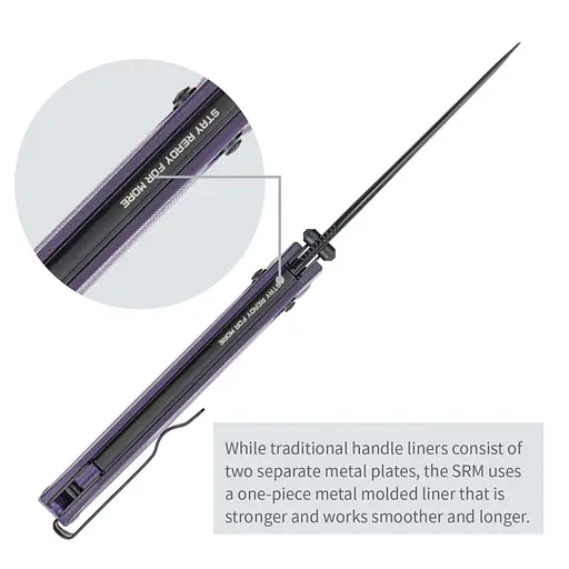 Нож складной SRM Terrier 258L-GN, фиолетовый - фото 14