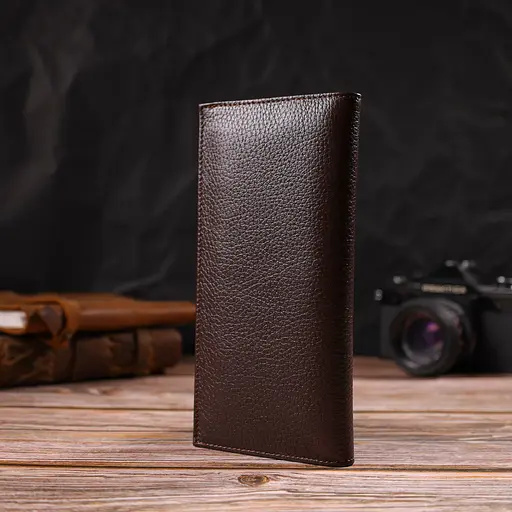 Мужской кожаный кошелек Canpellini 9.2х18.8х1 см acs0025606 - фото 7